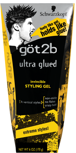 GOT2B GEL [ULTRA GLUED/BLACK] 6 OZ 